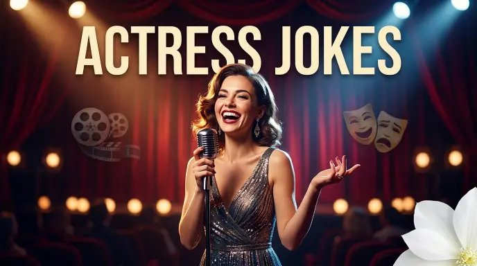 Actress jokes with joke generator