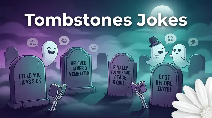 Tombstones jokes with joke generator